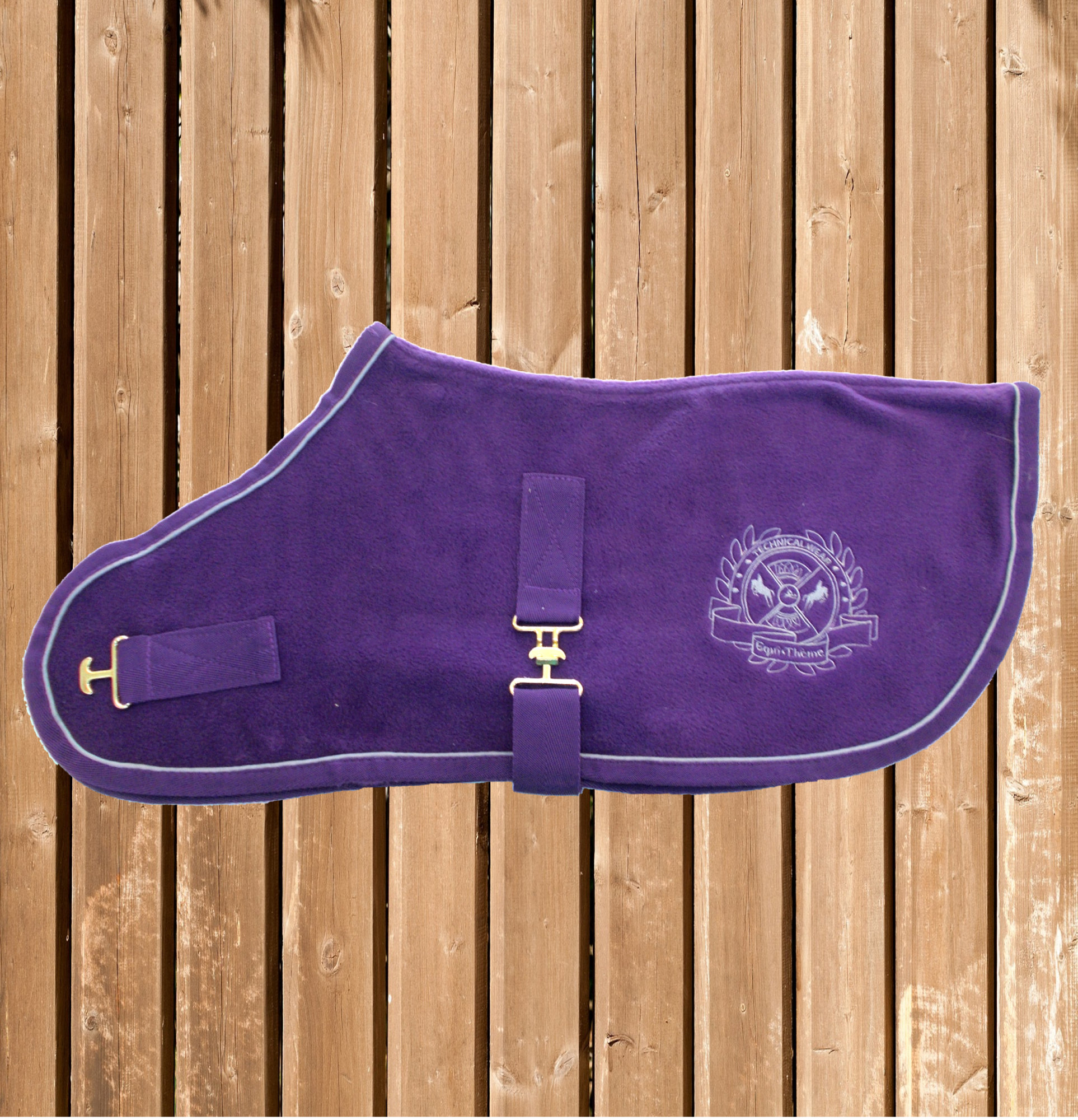 Equi Théme Fleece Hundemantel, Hunde Decke, violett